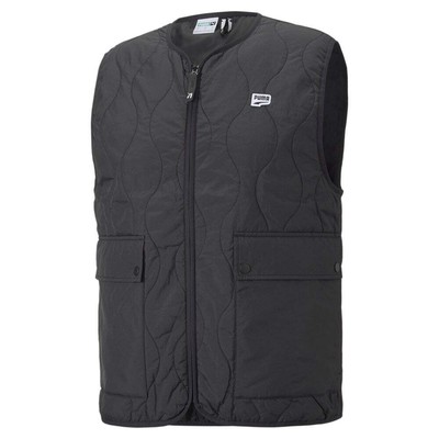 

Мужская черная повседневная спортивная верхняя одежда Puma Downtown Padded Gilet Vest 53697201, Черный, Puma Downtown Padded Gilet Vest