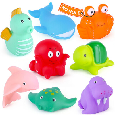 Animal Bath Toys for Infants Toddlers No Hole Mold Free Kids Baby Bath Tub Toys