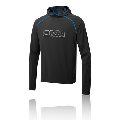 OMM OMM MENS BREEZE RUNNING HOODIE BLACK SPORTS HOODED BREATHABLE