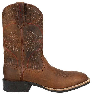 

Мужские коричневые повседневные ботинки Ariat Sport Wide Square Toe Cowboy 10010963, Коричневый, Ariat Sport Wide Square Toe Cowboy