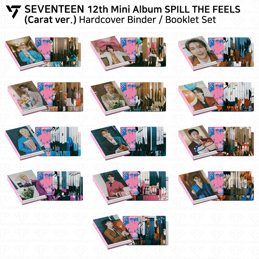 SEVENTEEN SPILLTHEFEELS Carat盤 コンプリート① JUN SEVENTEEN SPILL THE FEELS CARAT COMPLETE SET BINDER