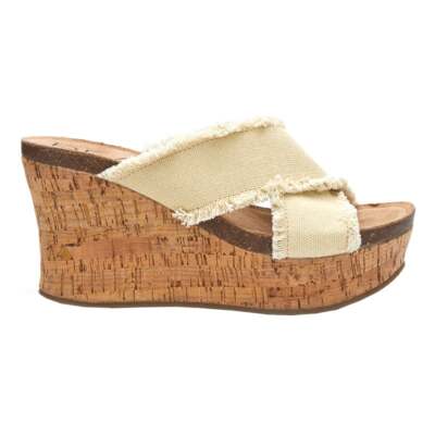 

Женские бежевые повседневные сандалии на танкетке BEACH by Matisse Sea Salt SEASALT-126, Бежевый, BEACH by Matisse Sea Salt Wedge