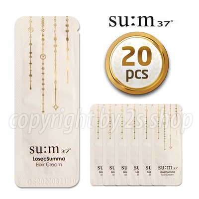 SU:M37  Losec Summa Elixir Cream 1ml x 20pcs Anti-Aging SUM37