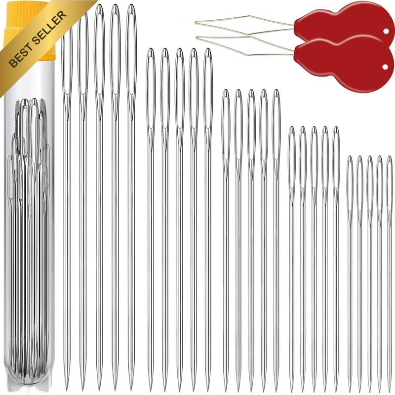High-End Large-Eye Embroidery Needles, Large-Sized Hand Sewing Needles - Various