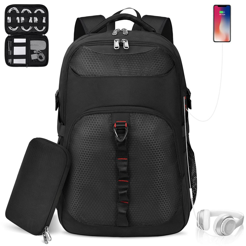17 Inch Laptop Backpack with Cable Storage Bags Extra Large Travel Backpack Coll