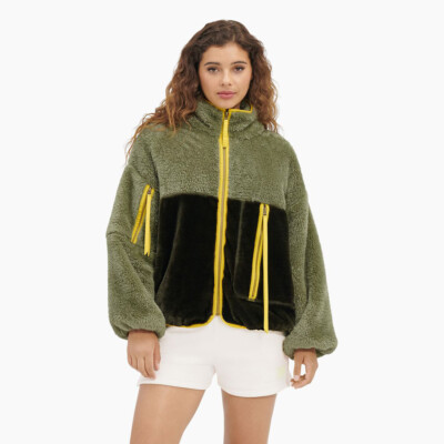 

UGG Wmns Marlene II Sherpa Jacket Женское горное/нори, Зеленый, UGG Wmns Marlene II Sherpa Jacket