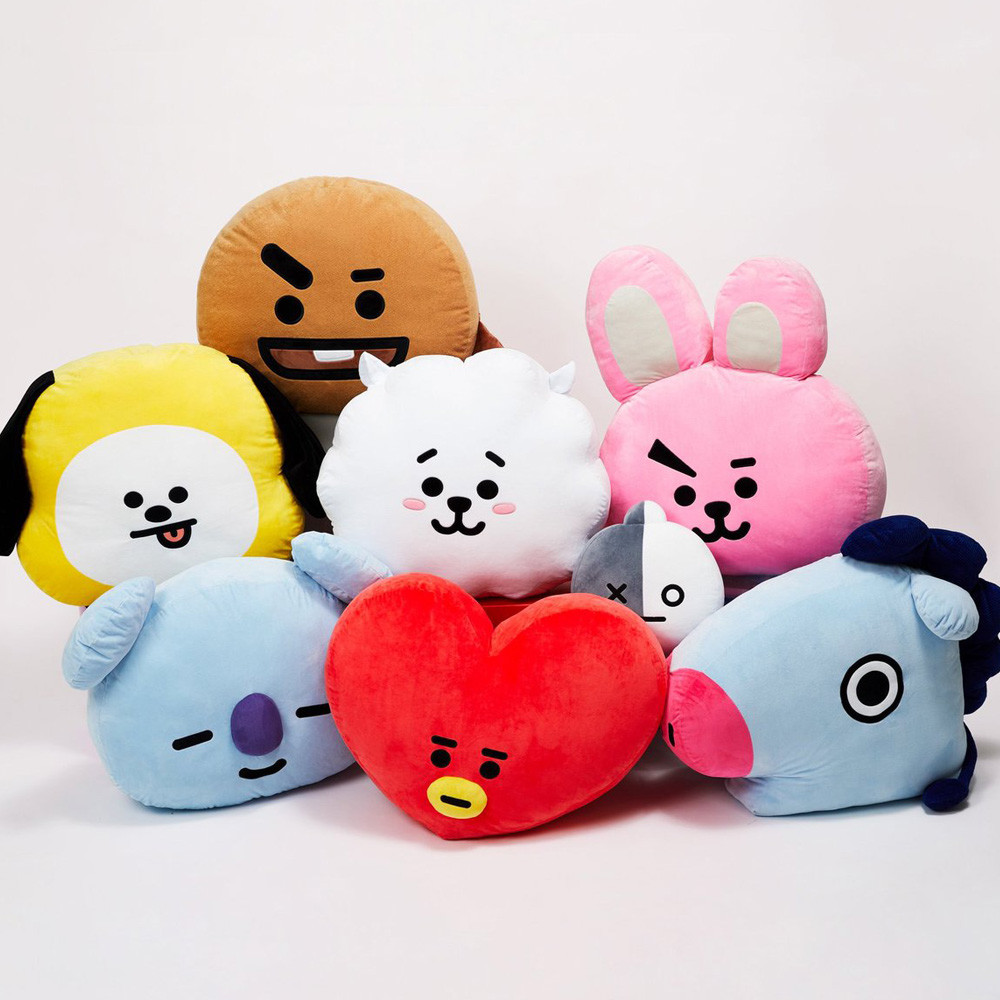 OFFICIAL BT21 CUSHION 65CM, Super Big, Jumbo Size. TATA