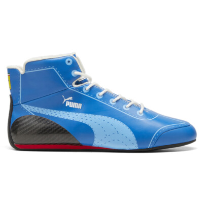 Pre-owned Puma Scuderia Ferrari Speedcat Pro Miami High Top Mens Blue Sneakers Casual Sho