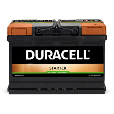 DURACELL STARTER Autobatterie 12V 72Ah Batterie PKW KFZ DS72