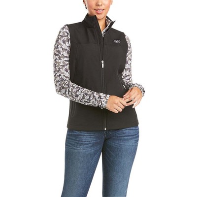 

Ariat New Team Softshell Full Zip Vest Женская черная повседневная спортивная верхняя одежда 10, Черный, Ariat New Team Softshell Full Zip Vest
