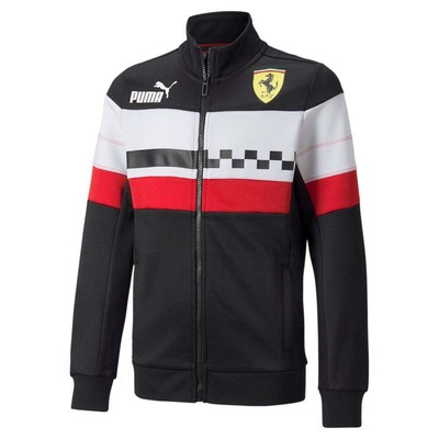 

Спортивная куртка Puma Ferrari Race SDS с полной молнией, молодежная спортивная куртка для мальчиков, размер , повседневная спортивная O, Черный, Puma Ferrari Race Sds Full Zip Track Jacket Youth