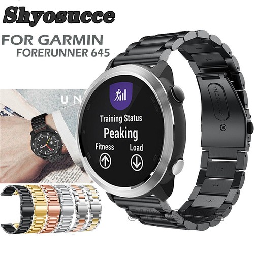 Edelstahl Armband Für Garmin Forerunner 245 645 Vivoactive 4 3 Music Vivomove HR | eBay
