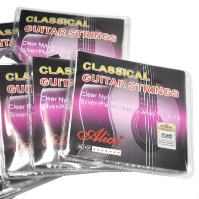5 Sets Alice AC107-N Classical Guitar Strings Normal Tension Clear Nylon