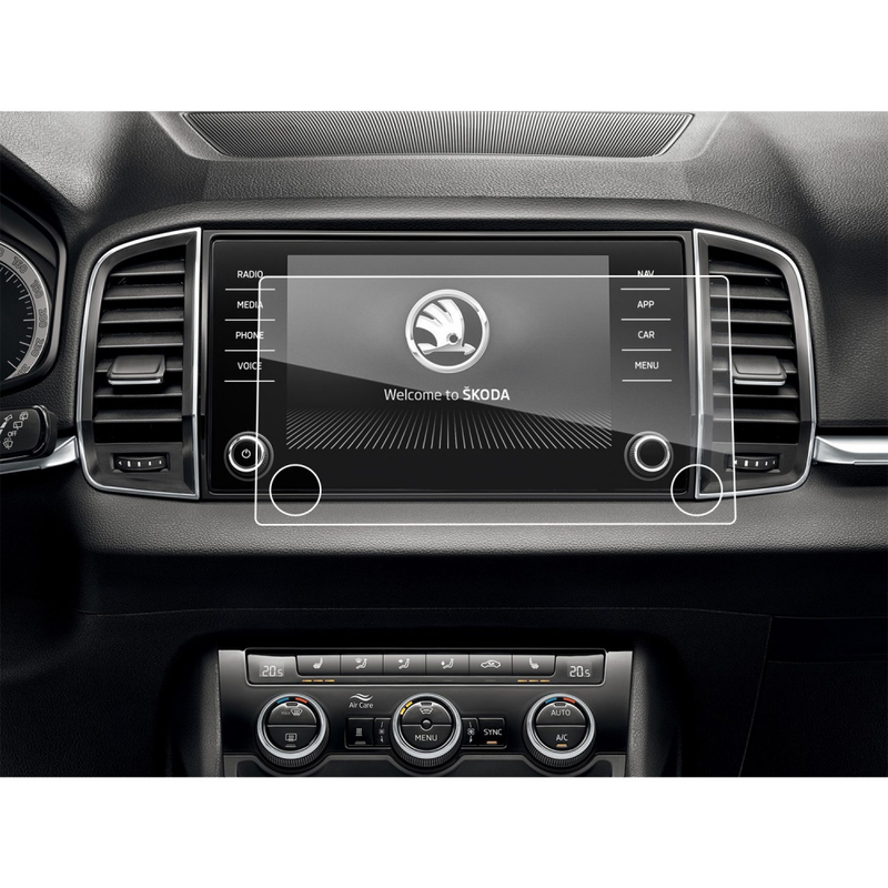 Details Zu Lfotpp Skoda Karoq Bolero Amundsen 8 Zoll Navigation Schutzfolie 9h Kratzfest