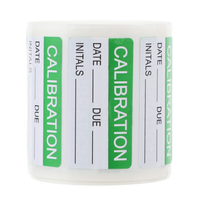 Writable Calibration Label Adhesive Calibration Sticker Self- Adhesive Label