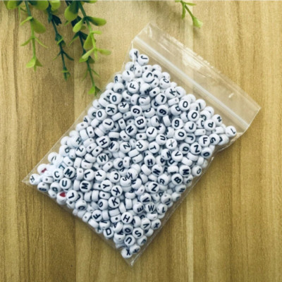 100/200/500Ps Letter Beads For Bracelet Necklace Jewelry Making Craft DIY Beaded