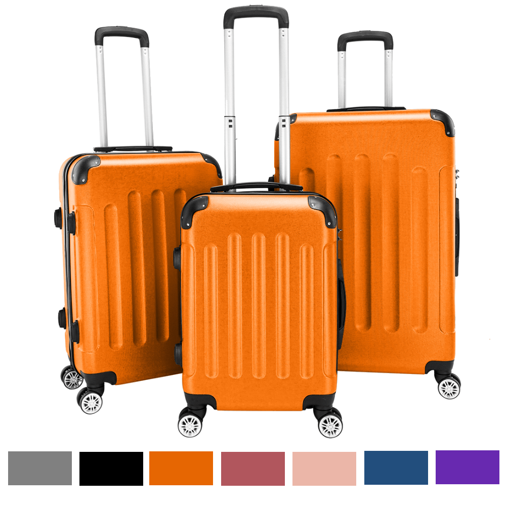 S Hard Shell Luggage Set Spinner Wheels Tsa Lock 20 24 28''