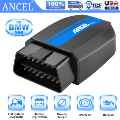 ANCEL BD300 Bluetooth OBD2 Scanner For BMW Battery Registration Diagnostic Tool