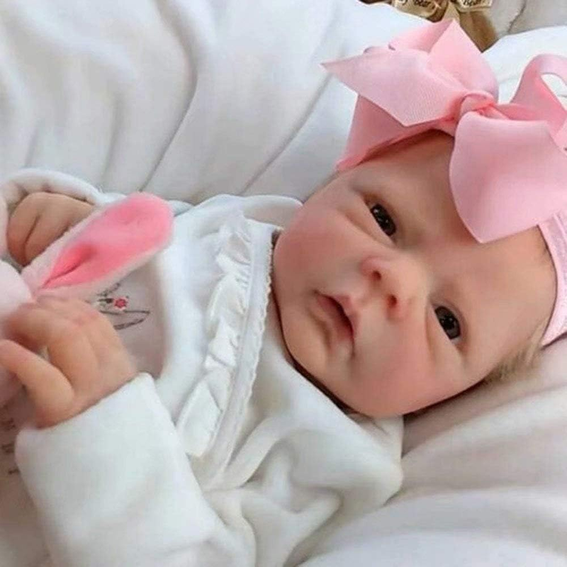 Realistic Reborn Baby Dolls, 18 Inch Lifelike Soft Vinyl Bab