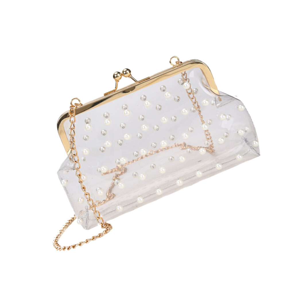 transparent pearl bag