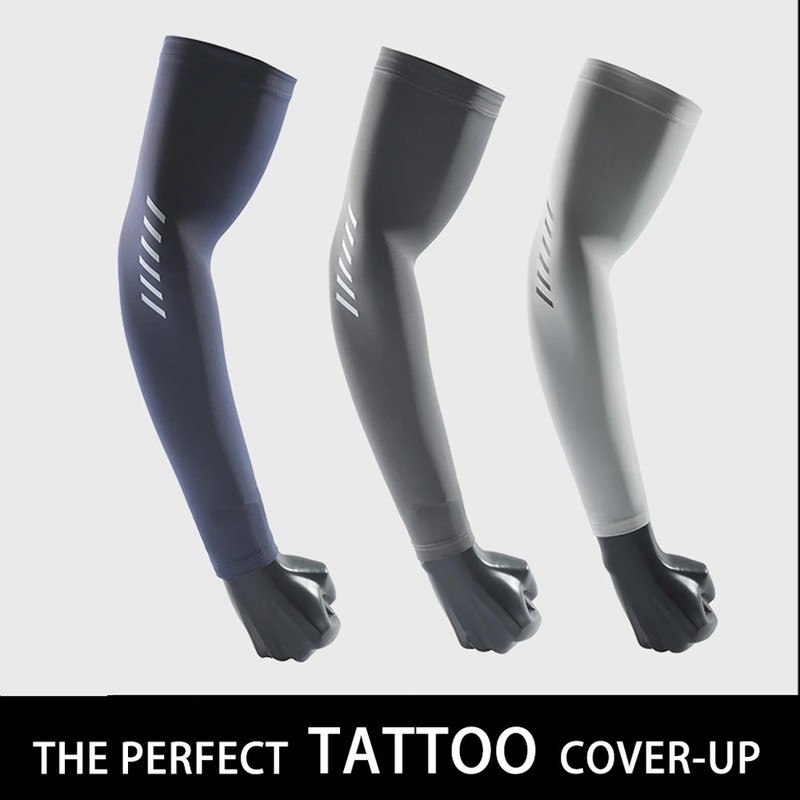 Sunscreen Ice Sleeves for Men, Ice Silk Gloves for Summer, Thin Design, UV Prote