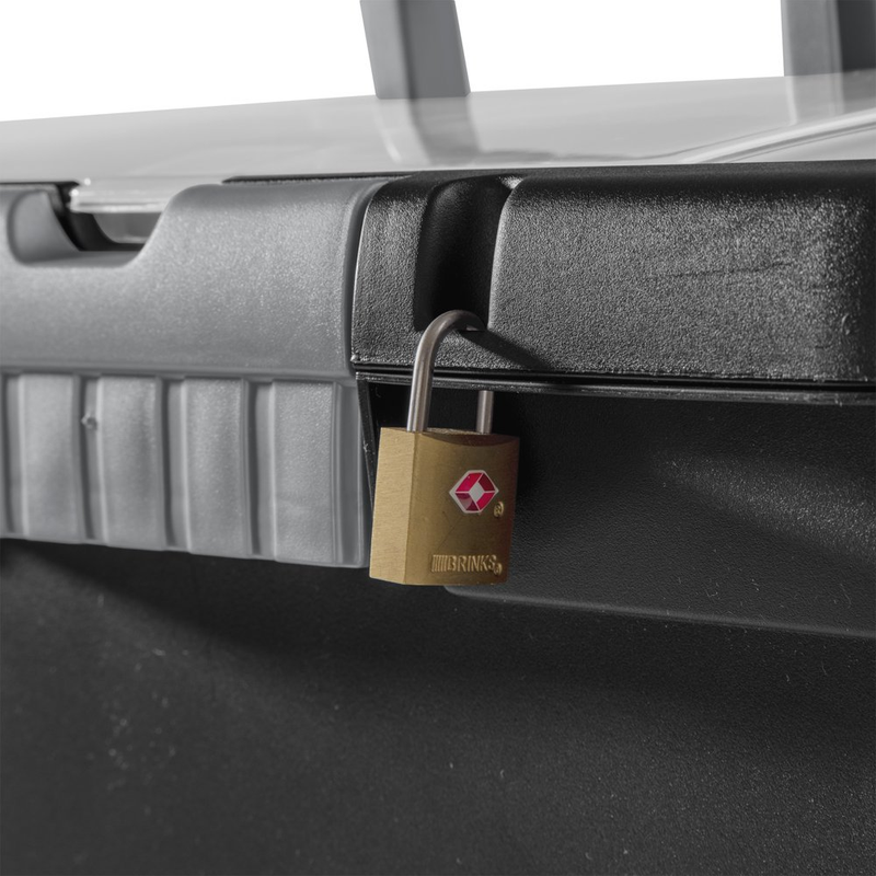 Sterilite Portable File Box, Plastic, Black