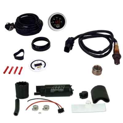 AEM Digital Wideband UEGO AFR Gauge & 320lph High Flow In-Tank Fuel Pump