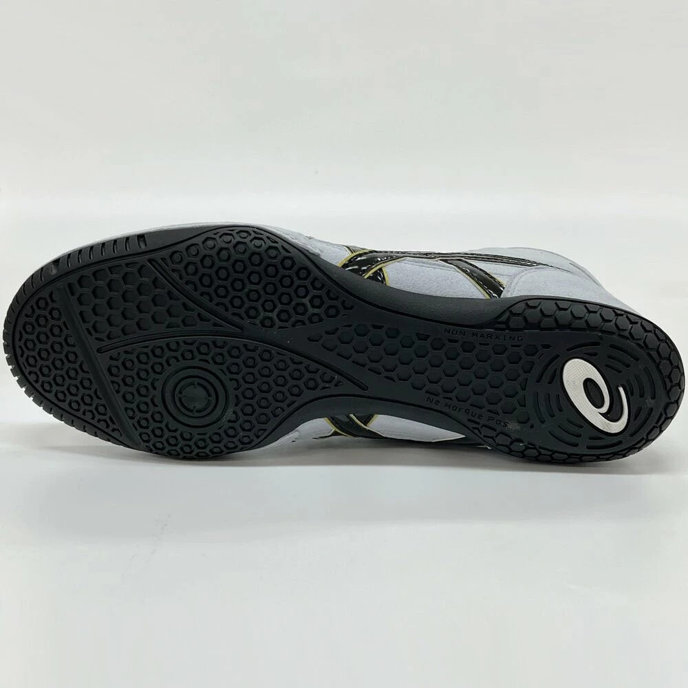 Pre-owned Asics Wrestling Shoes Boxing Shoes 1083a001 A509 Silver Gray X Black X Gold