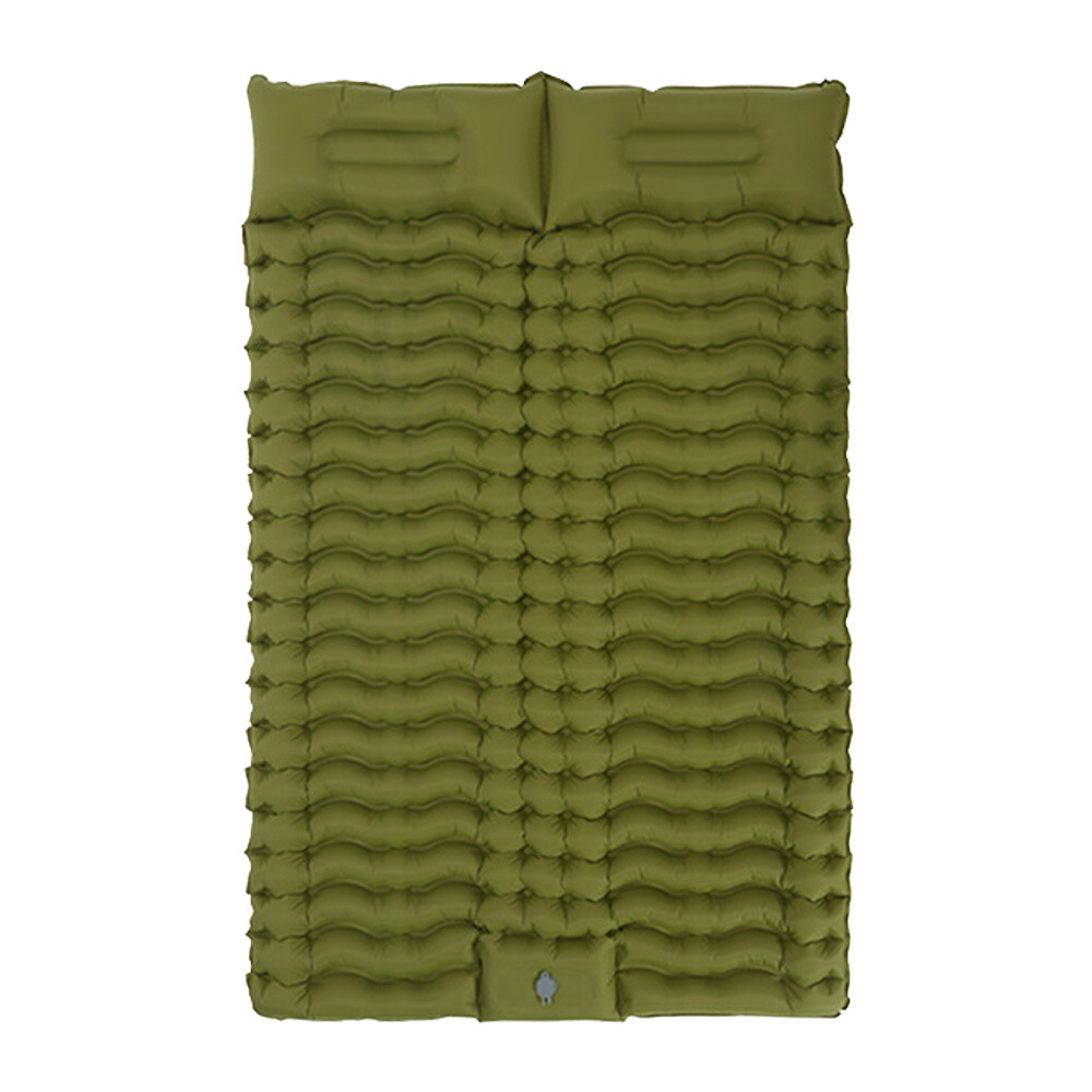 Double Camping Mat 9cm Thick Self Inflating Air Bed Sleeping Mattress