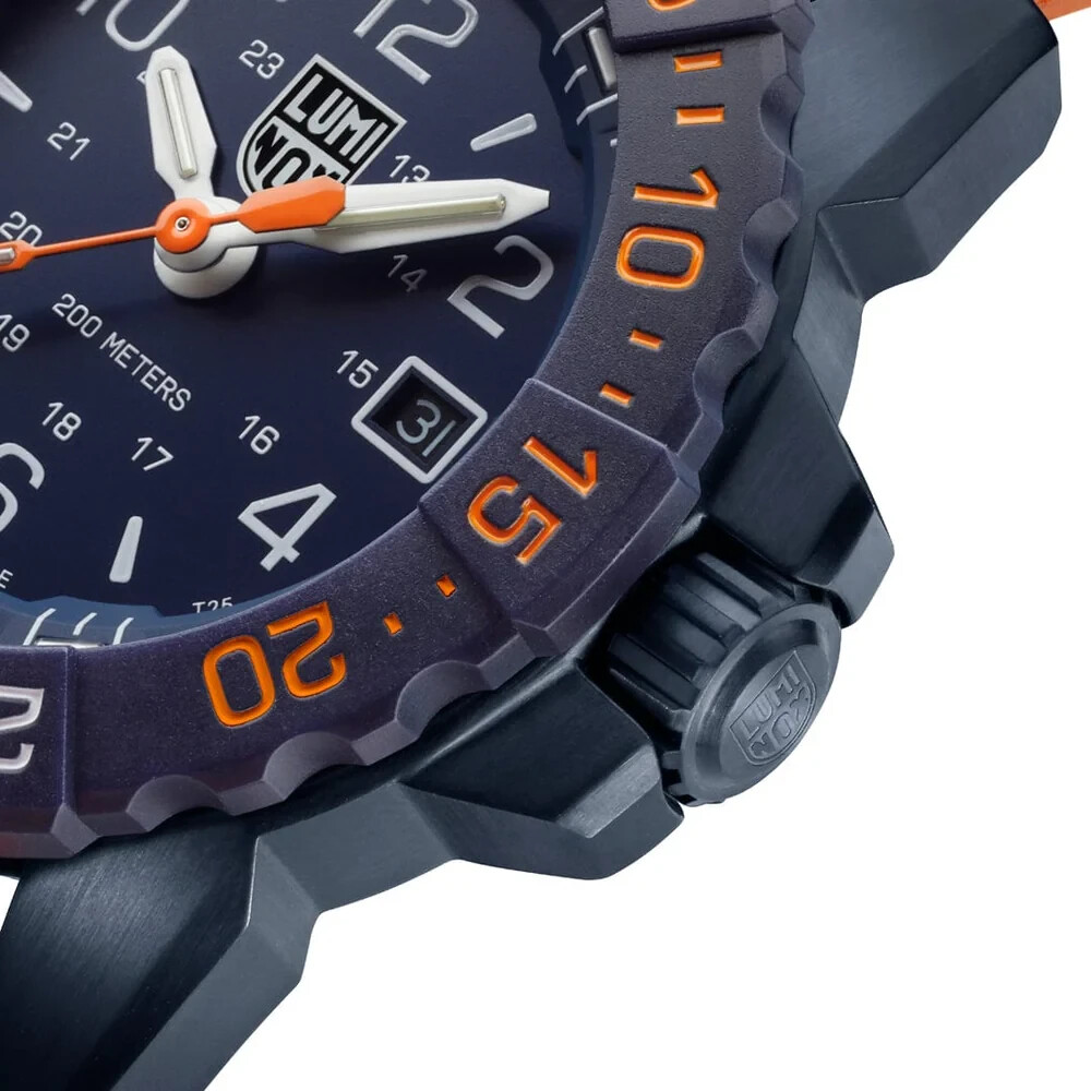 Pre-owned Luminox Navy Seal Foundation Back To The Blue Diver Watch 45mm Xs.3253.cbnsf.set