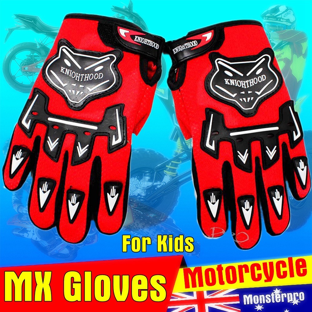 Youth Motorcycle Gloves Motocross Bike Racing Gloves Quad Dirt Trail Bike ATV US
