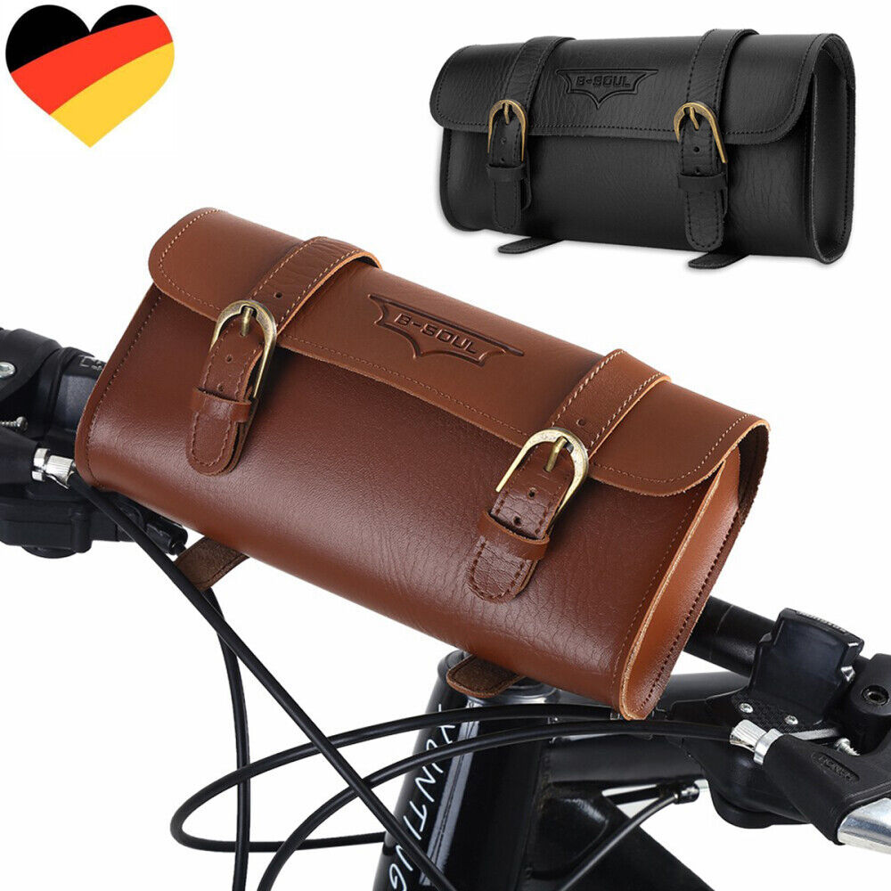 Fahrradsatteltasche Retro Leder Fahrrad Frontlenker