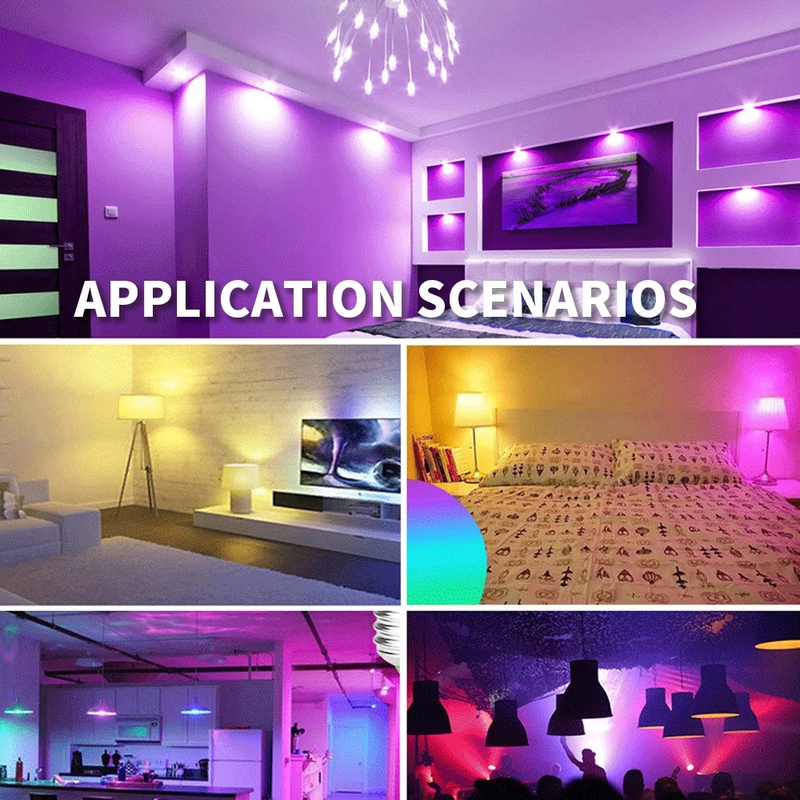 SIXWGH E27 Bulb Wifi 9W Smart RGB Lamp Home Dimmable Timer Function Cozylife App