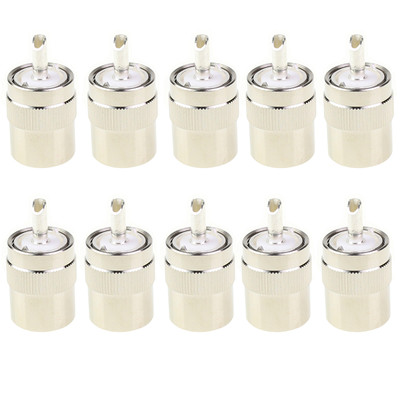 10 x UHF male PL259 Plug solder RG8 RG213 LMR400 Coax Coaxial Cable Connector. Buy it now for 12.95