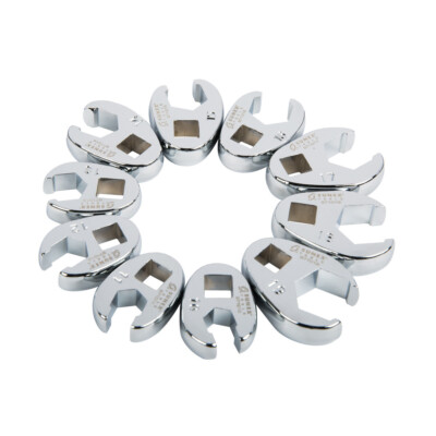 Sunex Tools 10pc 3/8'' Dr. Metric Flare Nut Crowfoot Wrench Set 9710M NEW