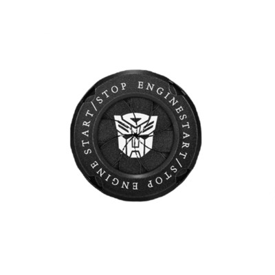 Black Transformers Autobots Car Ignition Engine Start Stop Button Ring Cap