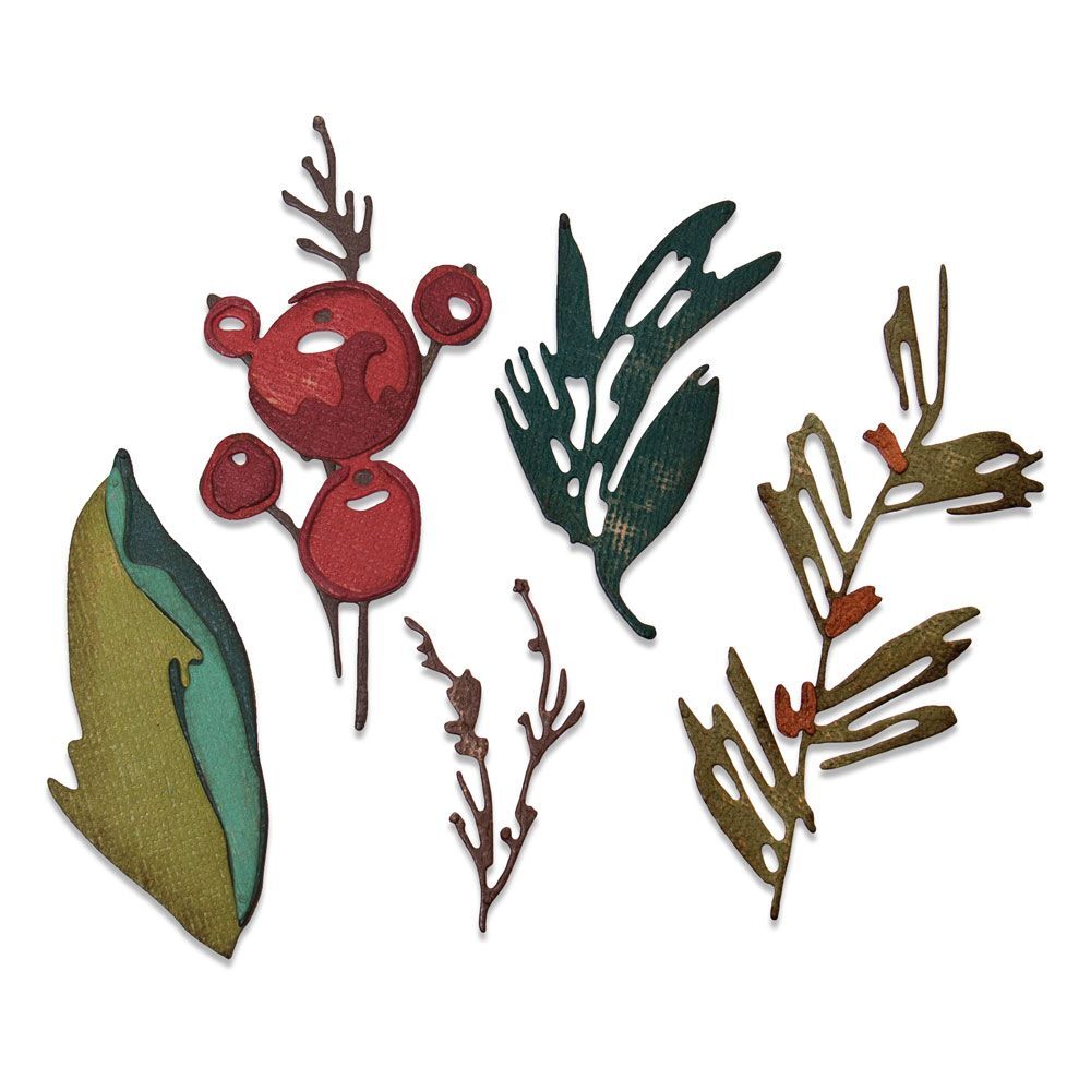 Sizzix Thinlits Stanzer Set 9tlg.- Winterzweige by Tim Holtz