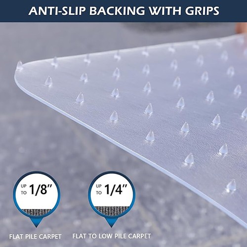 Home Office Chair Floor Mat for Hard Floor/Carpet Clear Computer Desk Chair Mat