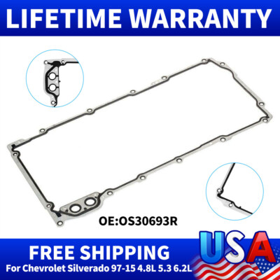 OS30693R Oil Pan Gasket Set For 97-15 Chevrolet Silverado GMC Sierra 4.8 5.3 OHV