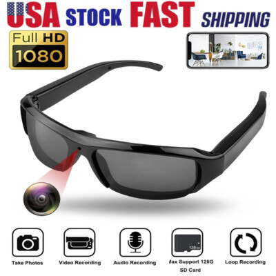 New HD 1080P Mini Camera Glasses Eyewear DVR Sunglasses Video Recorder Camcorder