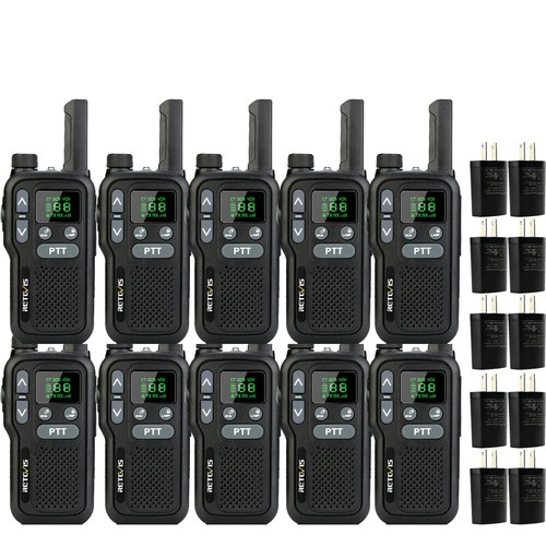 Dual Ptt Noaa Two Way Radio For School/family