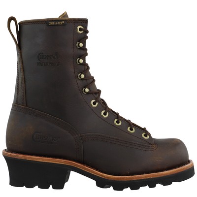Pre-owned Chippewa Paladin Bay Apache 8 Inch Waterproof Soft Toe Work Mens Brown Work Saf