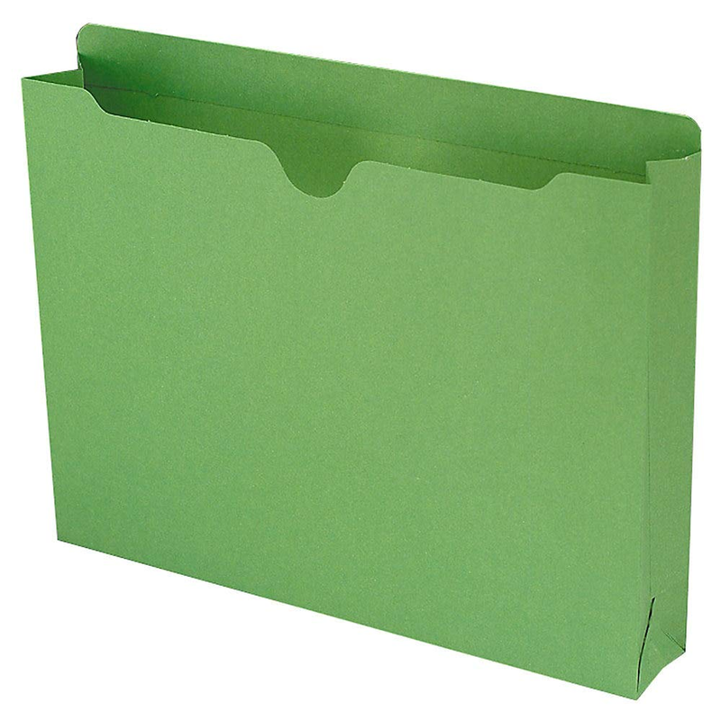 File Jackets Letter Size for File Folders, Reinforced Straight-Cut Tab, 2