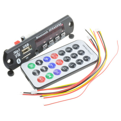 Wireless 12V WMA 2*15W amplifier MP3 Decoder Board Audio Module USB TF Radio Car
