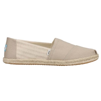 

Женские эспадрильи без шнуровки TOMS Alpargata Rope, размер  B, на плоской подошве, повседневная 10016247T, Бежевый, TOMS Alpargata Rope Espadrille Slip On