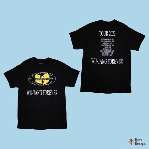 T-shirt Wu-Tang Clan – Tournée 2023 'Forever', Impression Dos (neuf, Officiel UK)