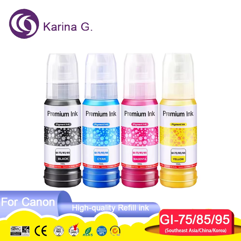 GI-75 GI-85 GI-95 GI75 GI85 Compatible Bottle Water Based Refill Pigment Ink for
