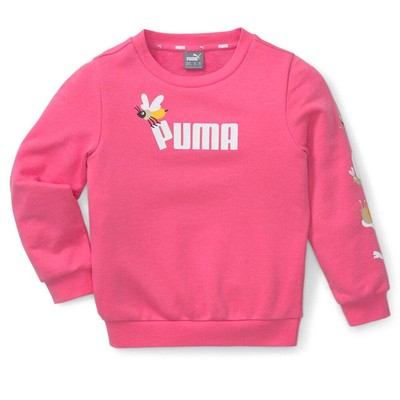 Толстовка Puma Small World с круглым вырезом для девочек, размер S 67013182