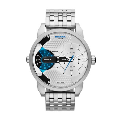 diesel dz7305 mens mini daddy white dial stainles