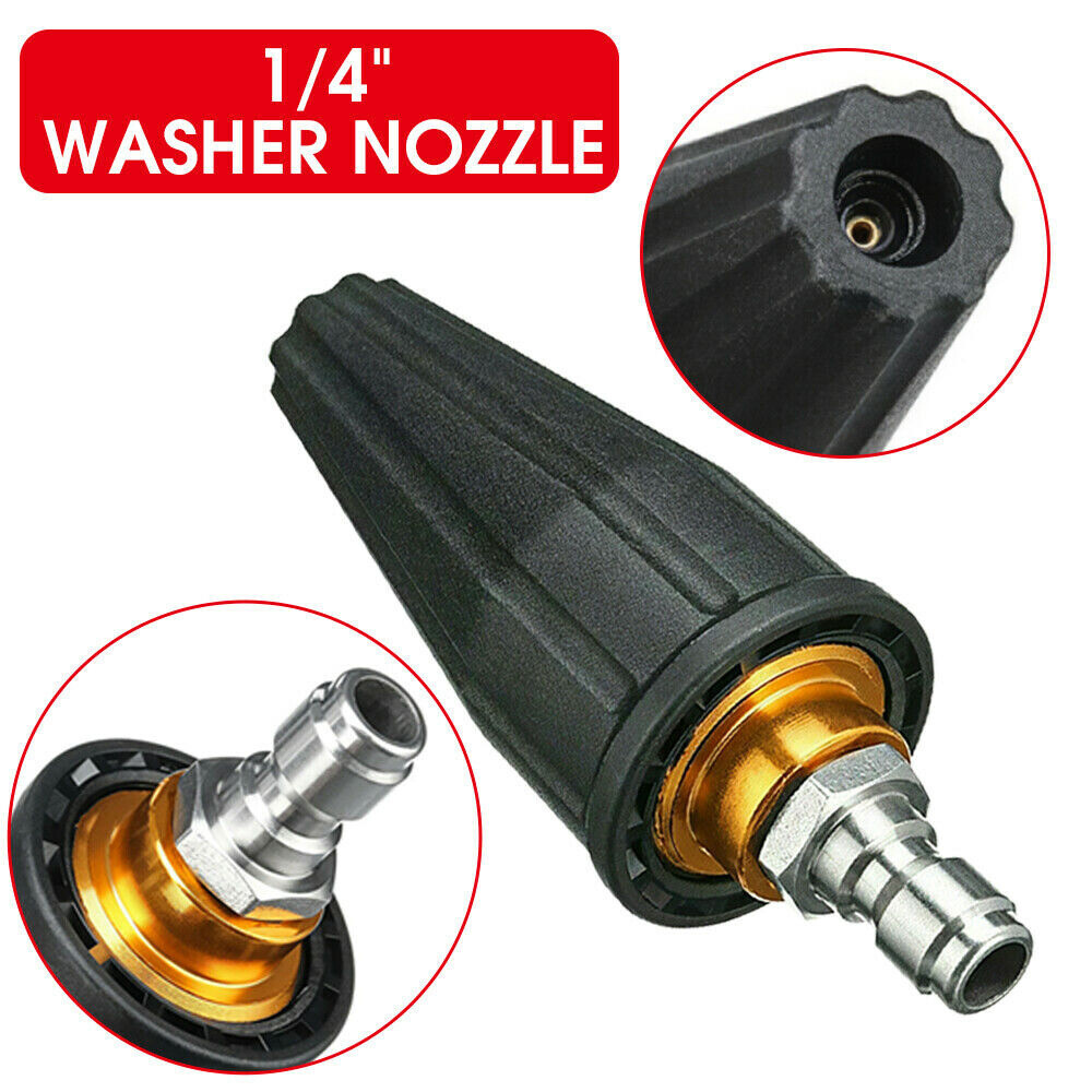 4.0GPM High Pressure Washer Rotating Turbo Nozzle Spray Tip 3600PSI 1/4" Quick